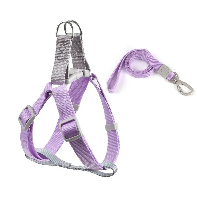 Adjustable Dog Harness Vest with Leash for Small Pets