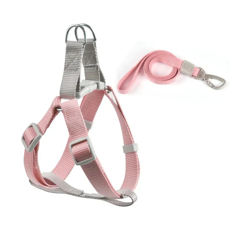 Adjustable Dog Harness Vest with Leash for Small Pets
