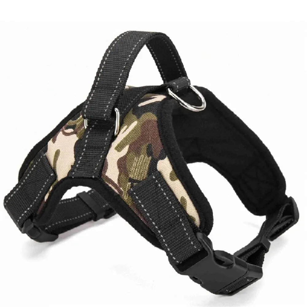 Adjustable dog pet harness collar.