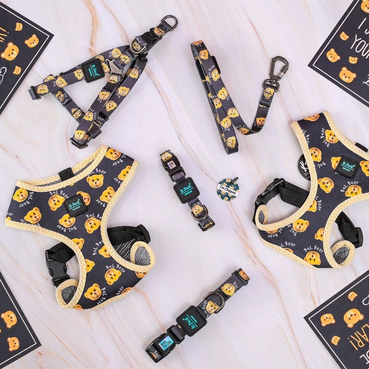 Adjustable Dog Strap Harness - Teddy Bear
