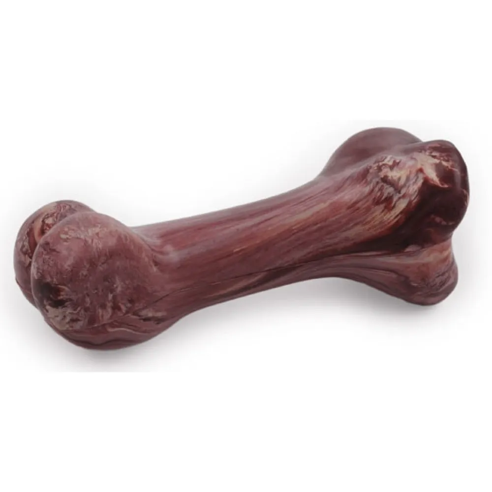 All For Paws BBQ Rubber Crunch Bone Dog Toy