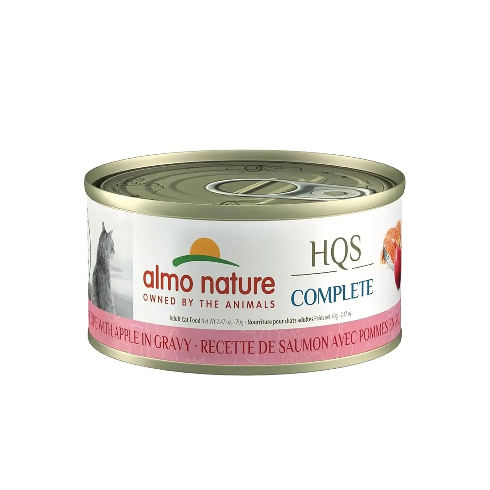 Almo Nature - HQS Complete Cat Wet Food - Salmon Recipe with Apple in Gravy 70g
