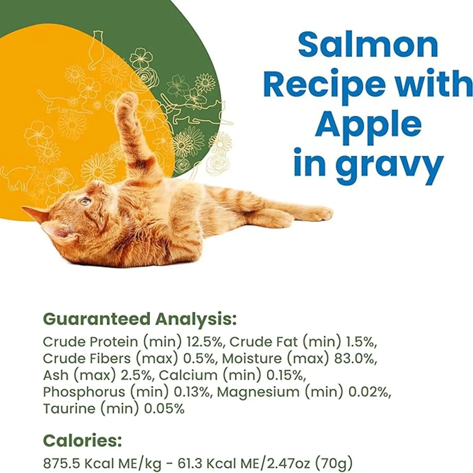 Almo Nature - HQS Complete Cat Wet Food - Salmon Recipe with Apple in Gravy 70g