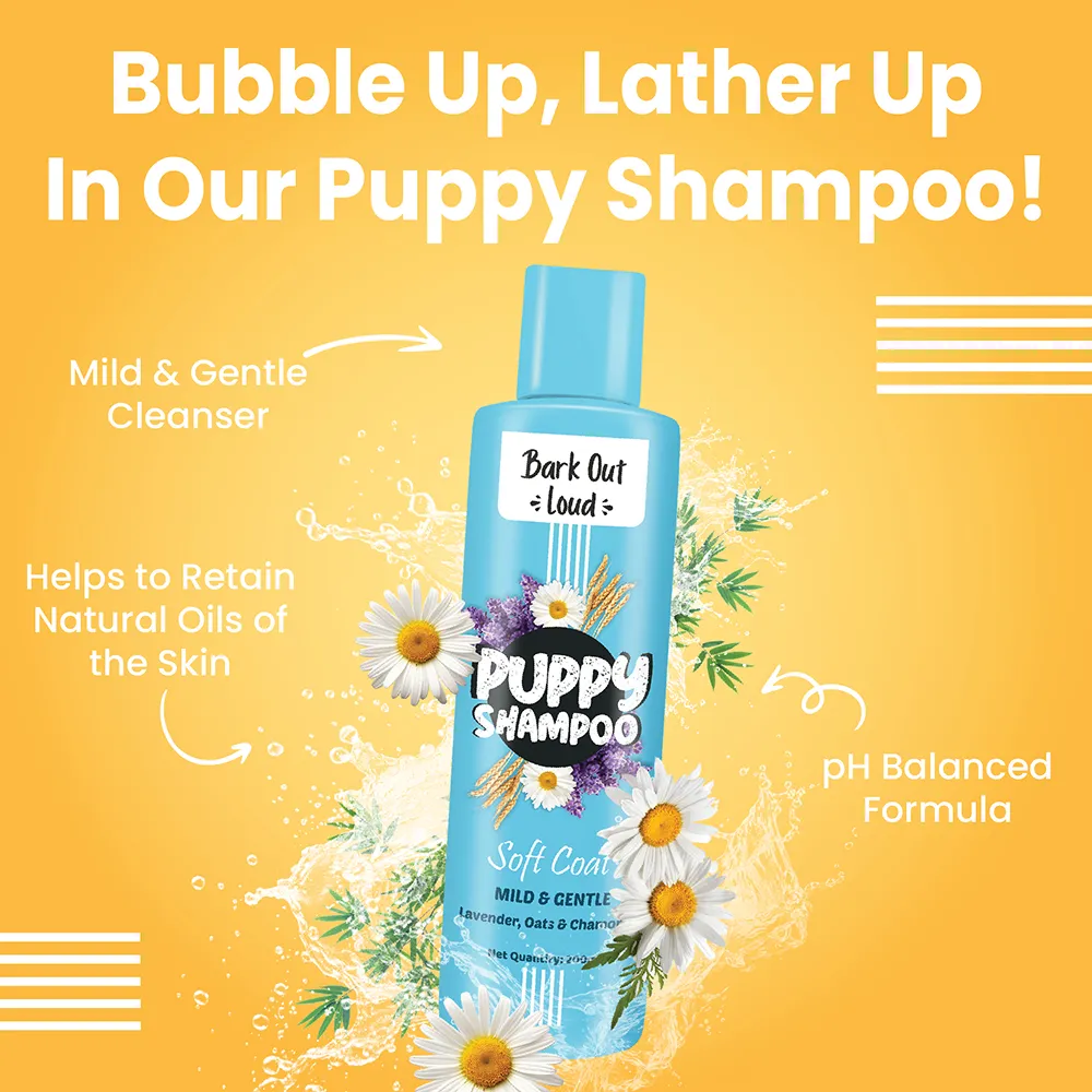 Bark Out Loud Soft Coat Puppy Shampoo for Dogs