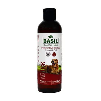 Basil Herbal No Ticks Dog Shampoo(250mL)