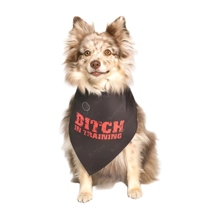 Bitch in Training Dog Bandana by Dog Fashion Living