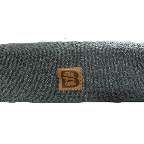 Boucle Orthopedic Pet Bed - Stonewash Blue Large (100 x 65cm)