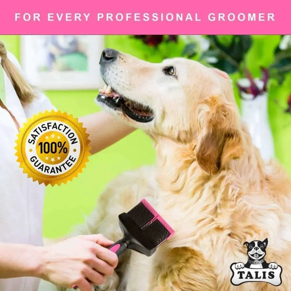 Brush Pet Double Sided Dog Grooming Comb Hair Cat Fur Shedding Trimmer