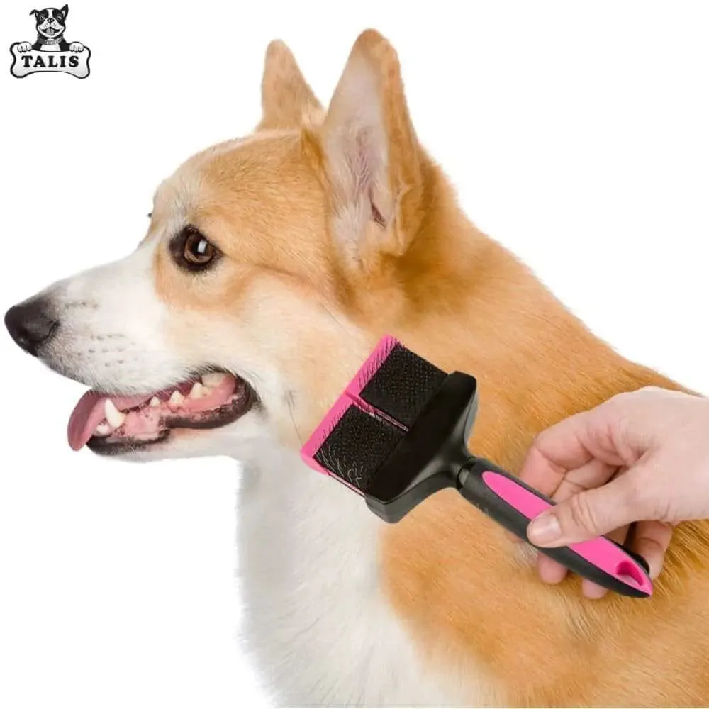 Brush Pet Double Sided Dog Grooming Comb Hair Cat Fur Shedding Trimmer