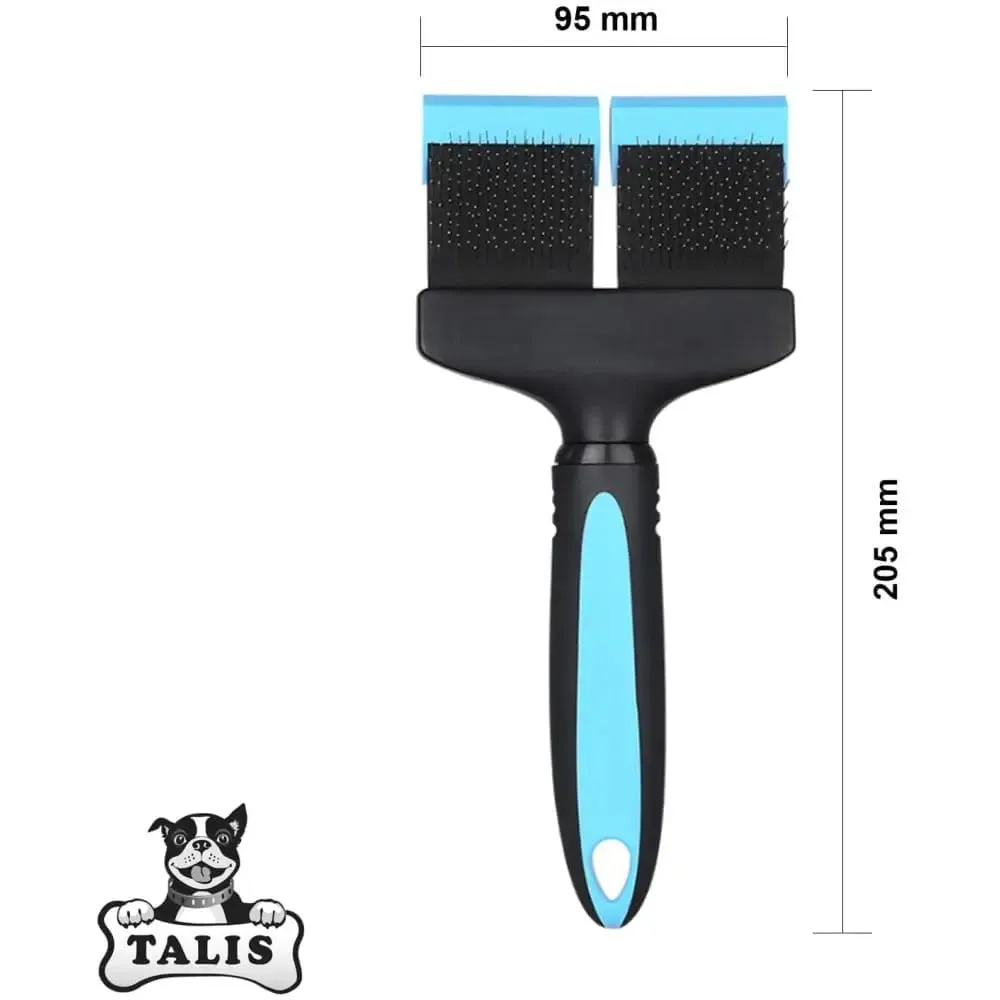 Brush Pet Double Sided Dog Grooming Comb Hair Cat Fur Shedding Trimmer