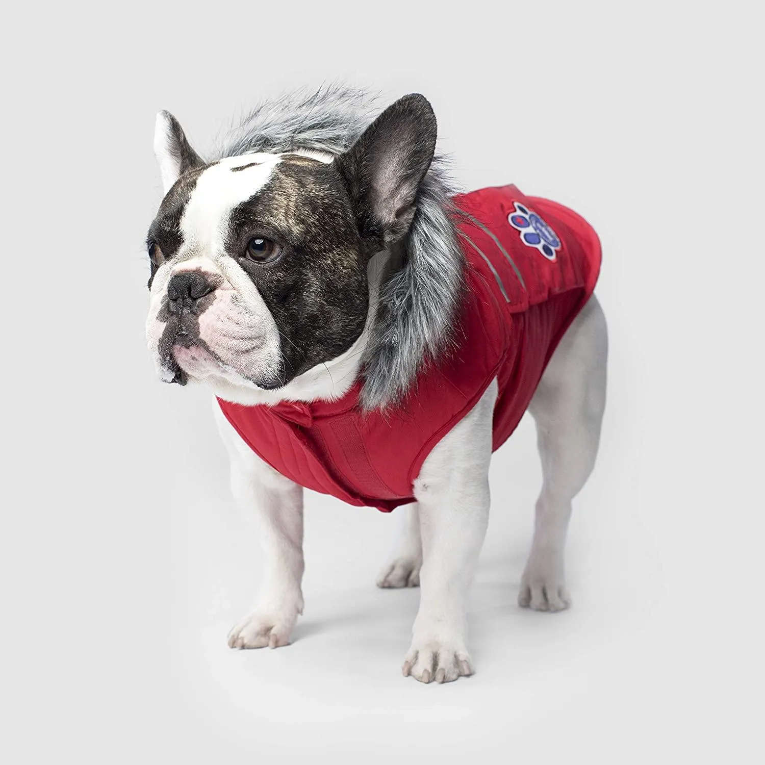 Canada Pooch Everest Explorer Size 14 Red Fleece Lined Insulated Dog Coat