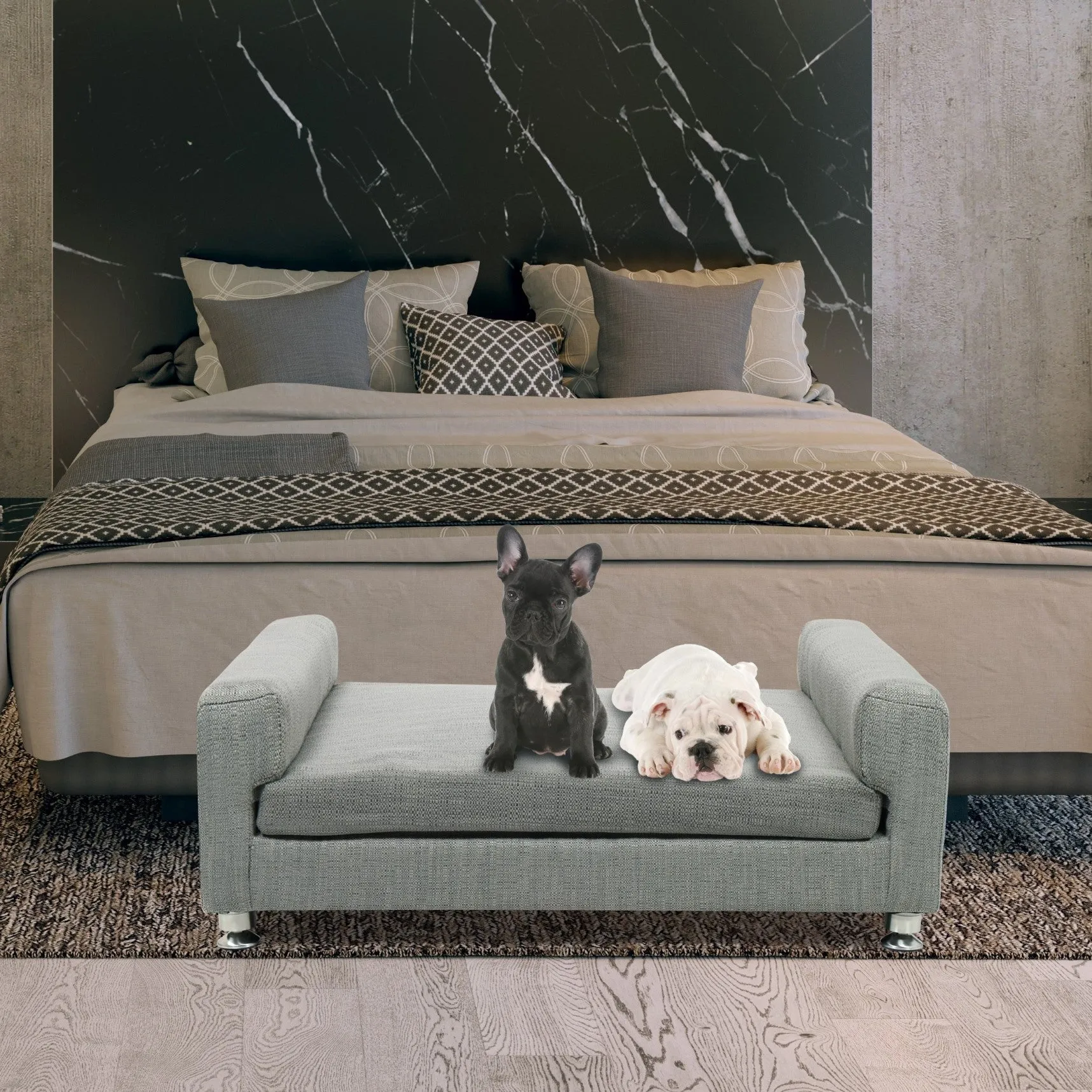 Club Nine Pets Cuccilo Orthopedic Dog Bed in Iron