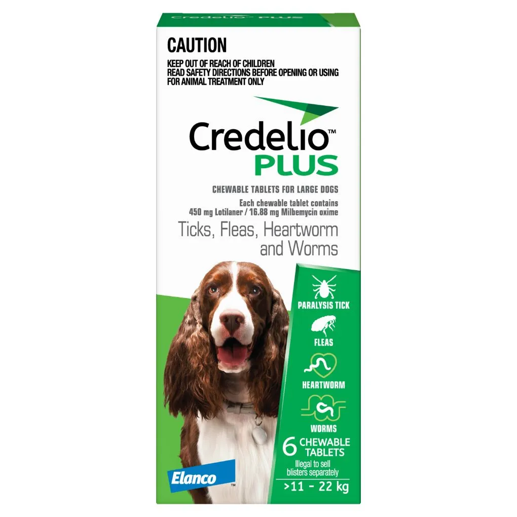 Credelio Plus Large 11-22kg Green