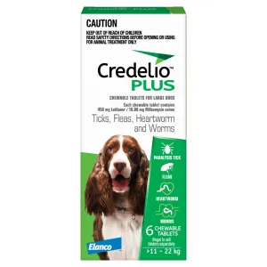 Credelio Plus Large 11-22kg Green