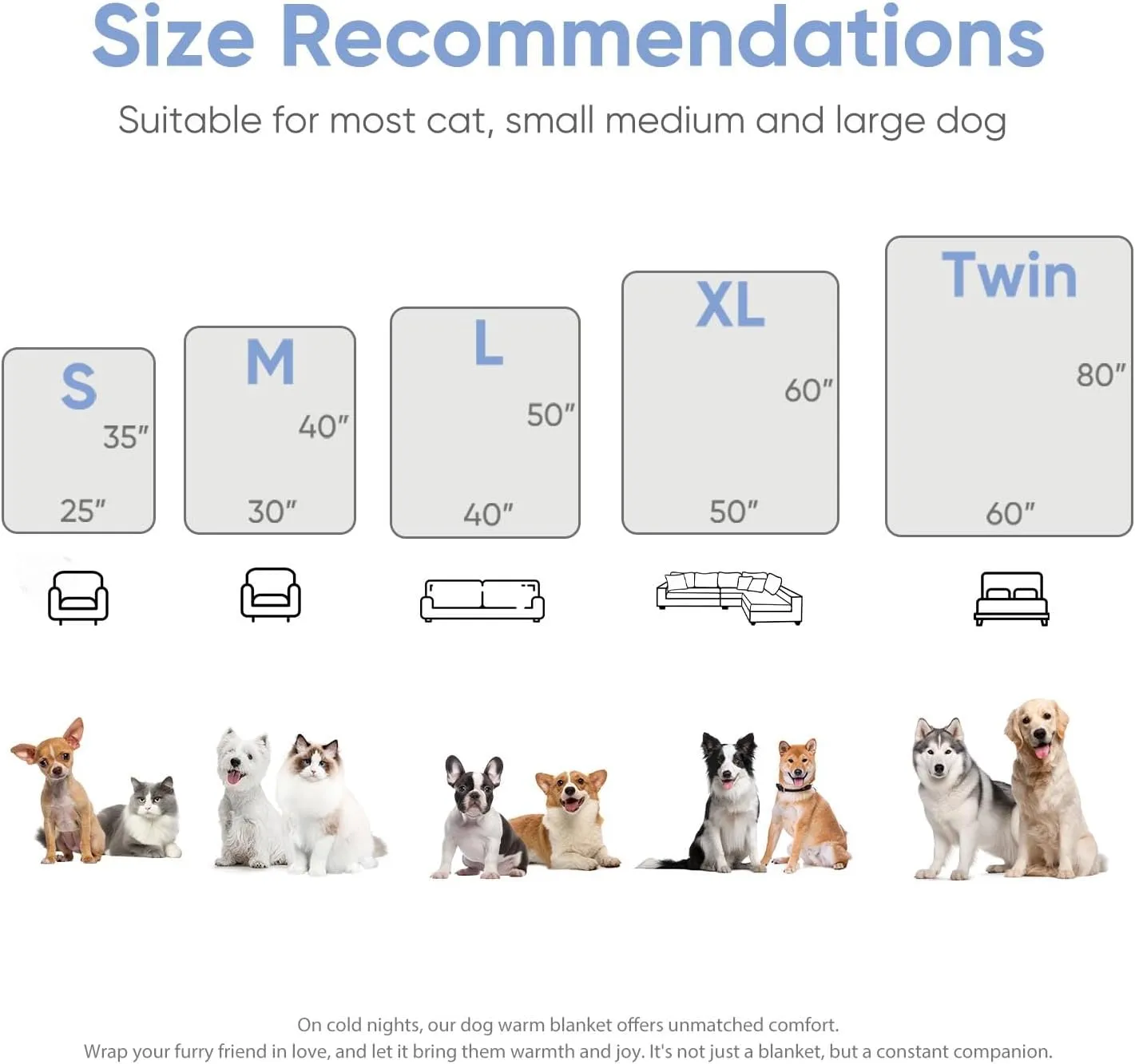Dog Blanket for Small Medium Large Dogs Fleece Cat Blankets for Indoor Cats Washable Fluffy Pet Bed Blanket Furniture Sofa Couch Cover Protector
