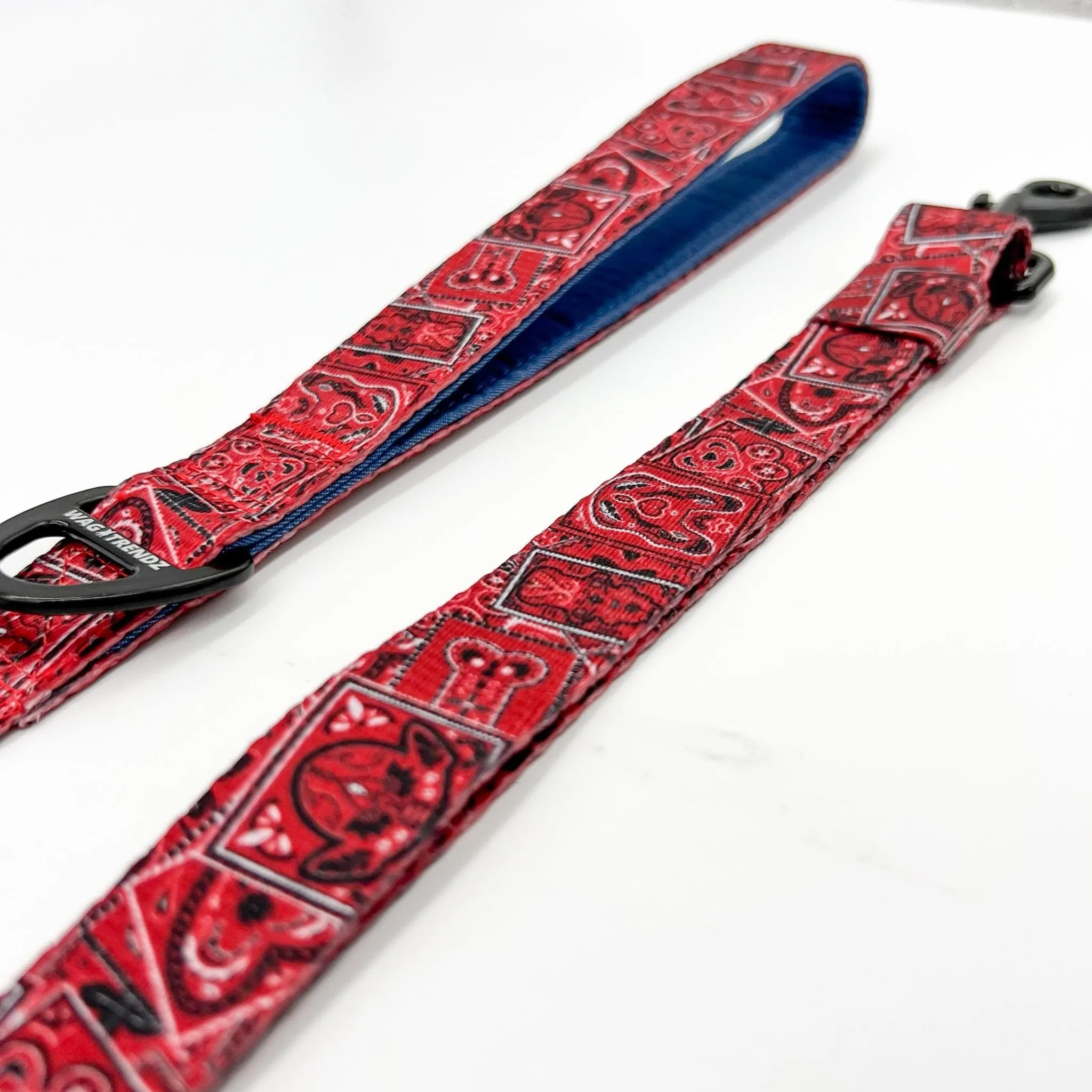Dog Harness and Leash Set | Bandana Boujee Red