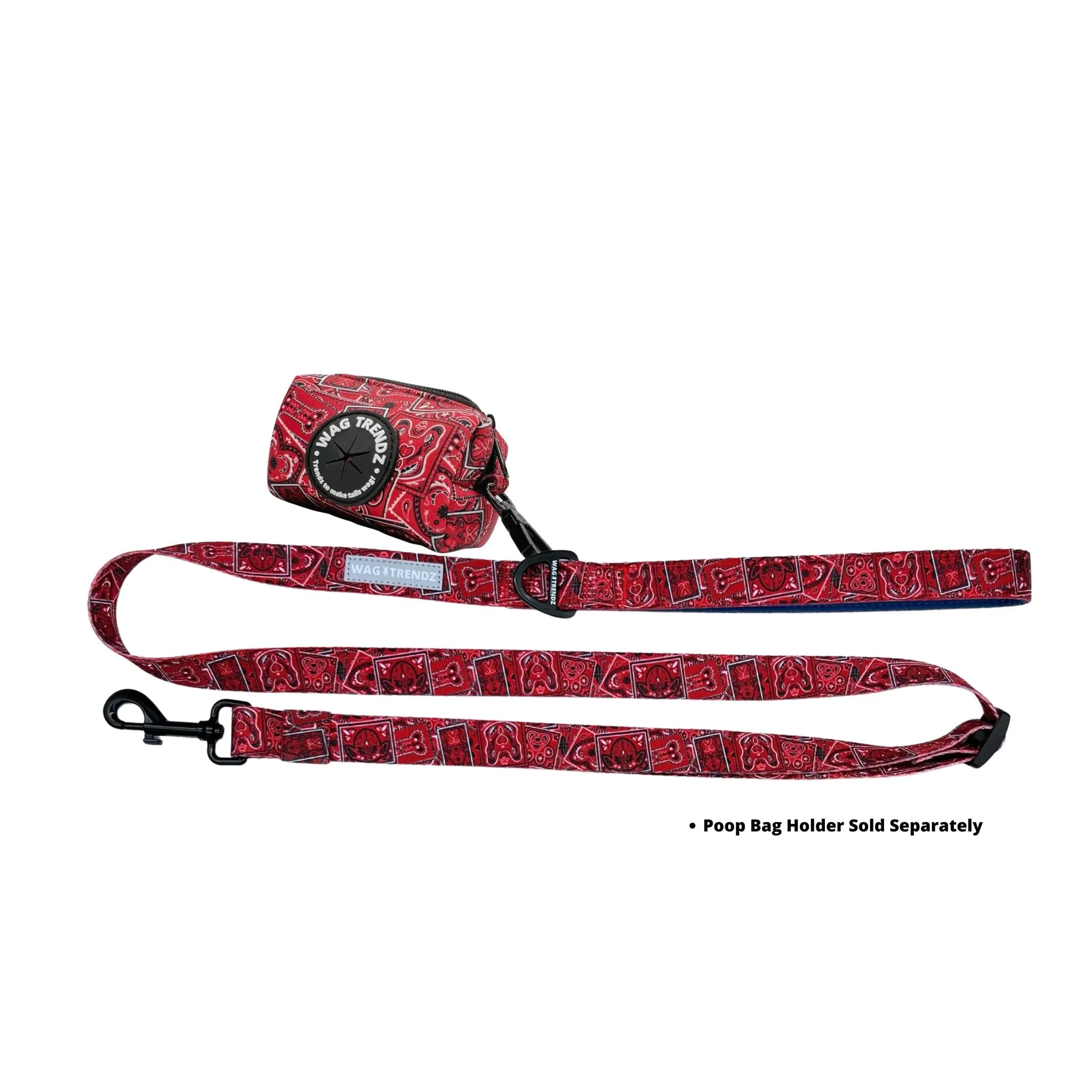 Dog Harness and Leash Set | Bandana Boujee Red