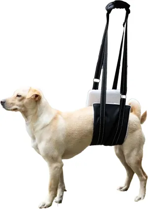 Dog Lift Harness, Adjustable Comfortable Dog Sling with Handle for Large Dog Knee Brace for Torn ACL Hind Leg, Weak Rear Legs, Helps Senior, Injured, Disabled,L