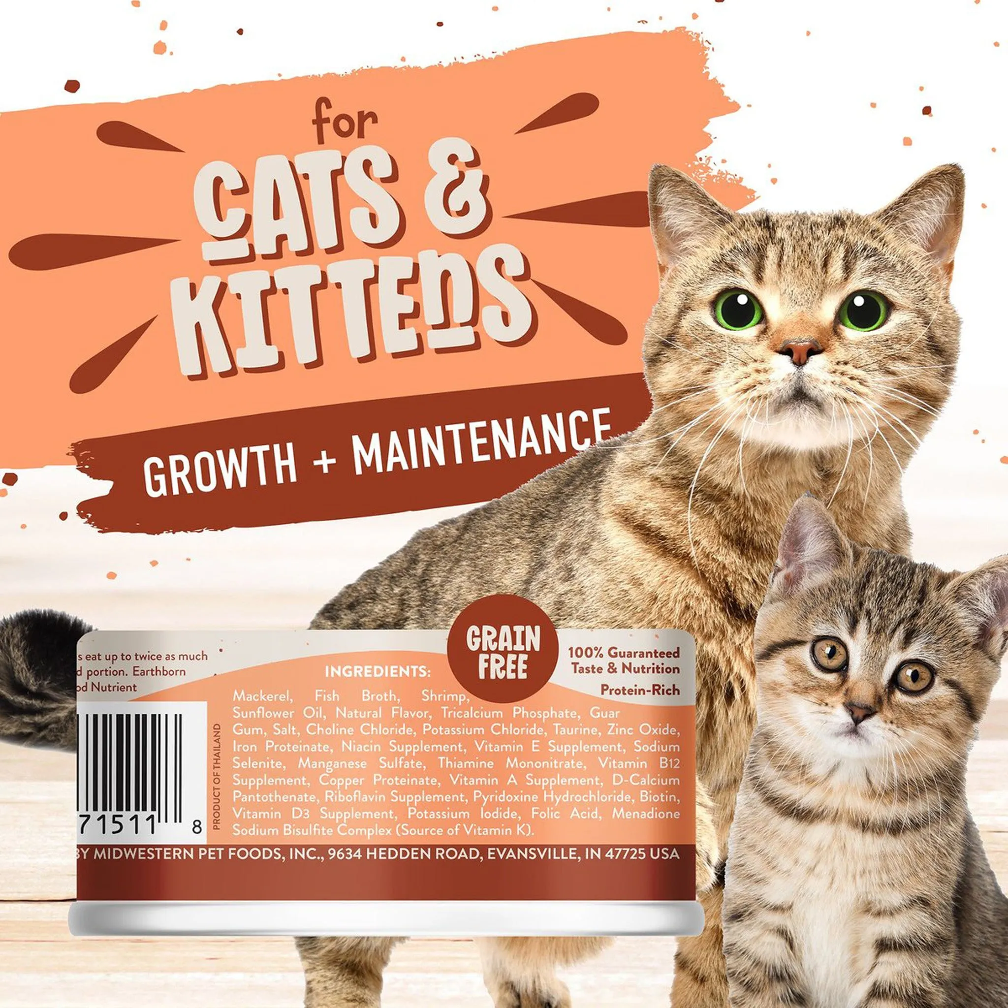 Earthborn Holistic Grain-Free Wet Canned Cat Food