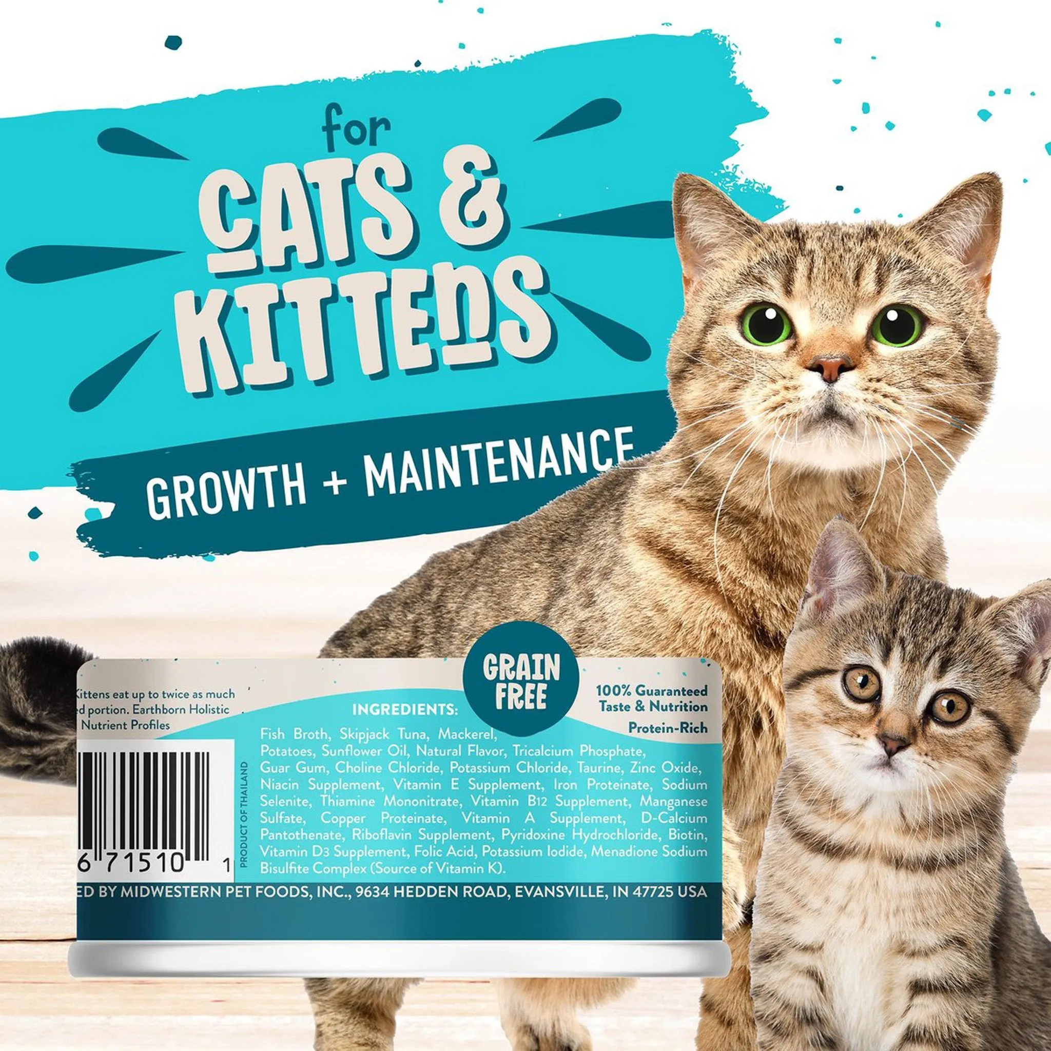 Earthborn Holistic Grain-Free Wet Canned Cat Food