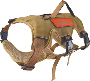 Escape Proof Dog Harness  Night Reflective, 5-Adjustable Straps, No-Choke Design, Lift Handle & Quick Release for Large Dogs  Ideal for Walking, Hiking & Training (Khaki, Large)