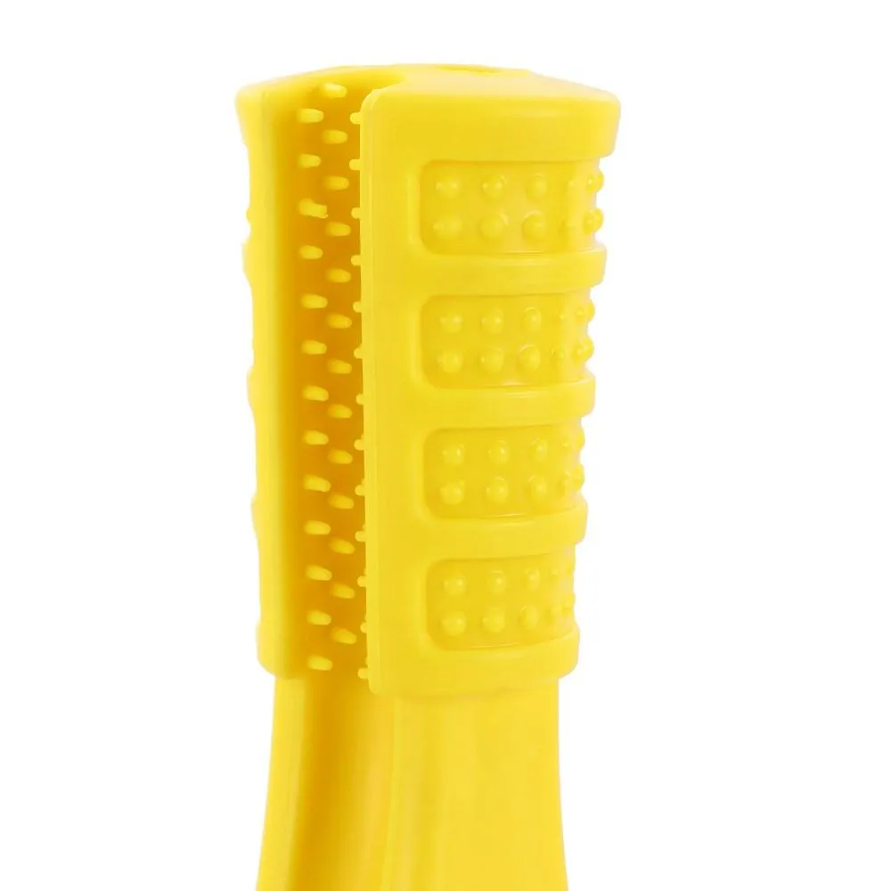 FLAVOUR-BONE T BONE _BEEF FLAVOURED RUBBER TOY 2PCS