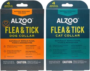 Flea & Tick Dog Collar for Medium Sized Dogs and Cats Bundle, Helps Repel Fleas, Ticks & Mosquitoes, 100% Plant-Based Active Ingredients