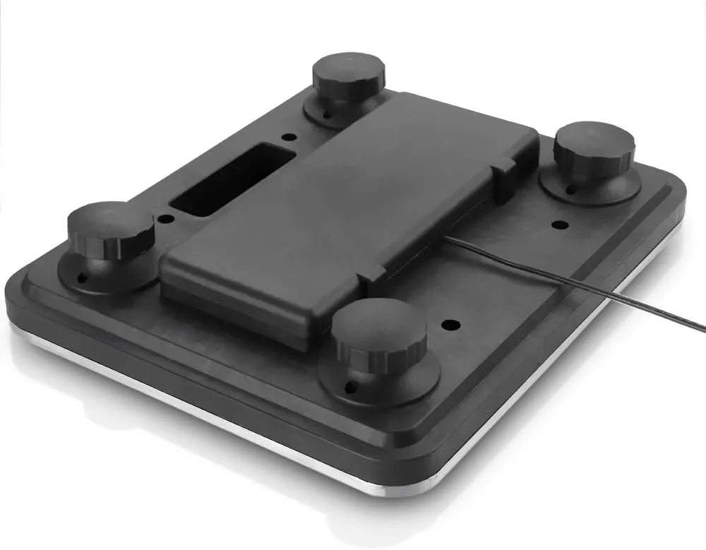Flexzion Industrial Digital Shipping Postal Scales, Max Weight 200KG 440lb w/LCD Backlight Display & AC Adapter, Heavy Duty Stainless Steel Platform for Medium to Small Packages Parcel Small Pet