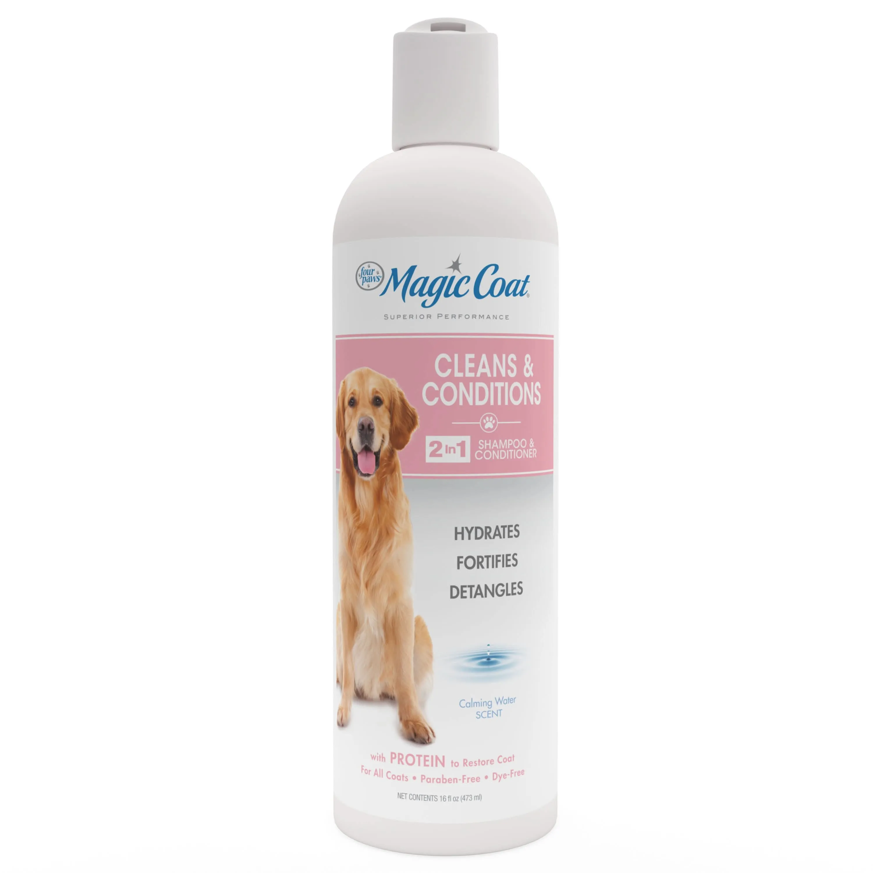 Four Paws Magic Coat Cleans & Conditions Dog 2 in 1 Shampoo and Conditioner 16 Ounce (1 Count)