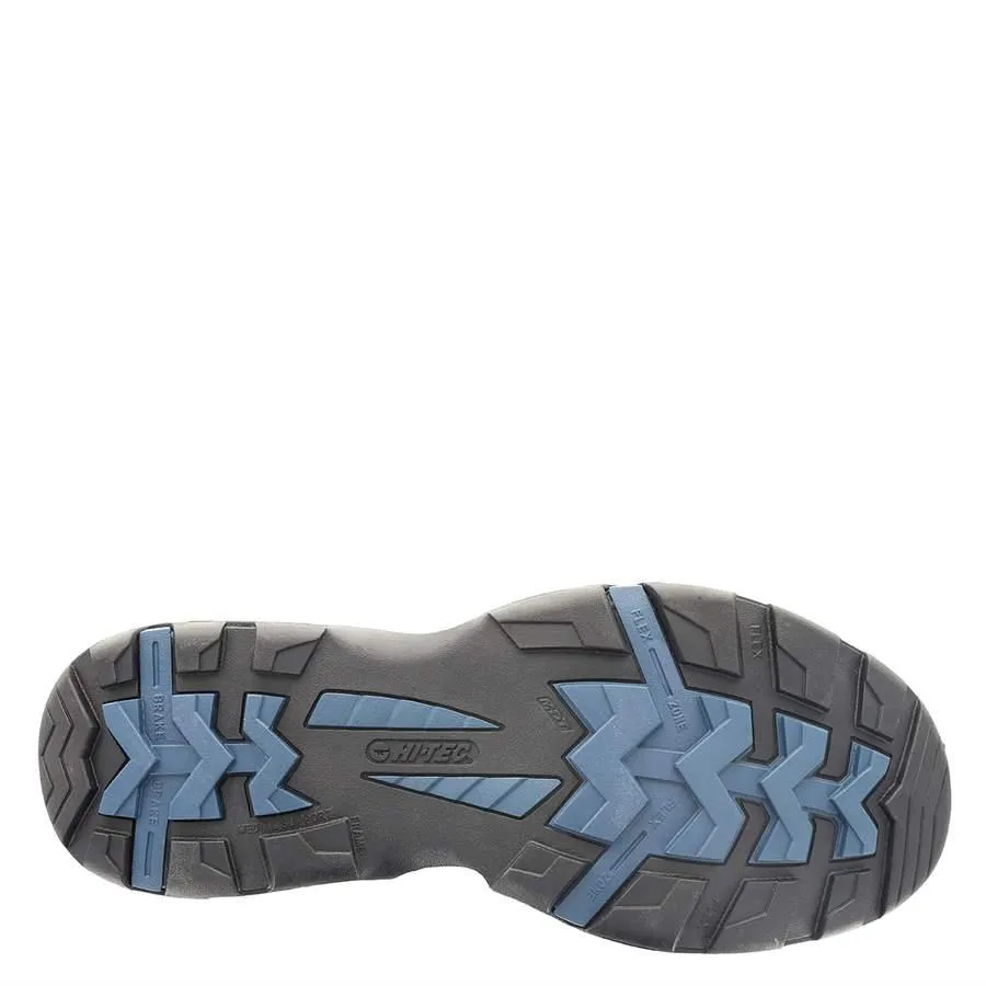 Hi-Tec Mens Water Proof Walking/Hiking Boots (Storm) in Charcoal/Grey/Majolica Blue