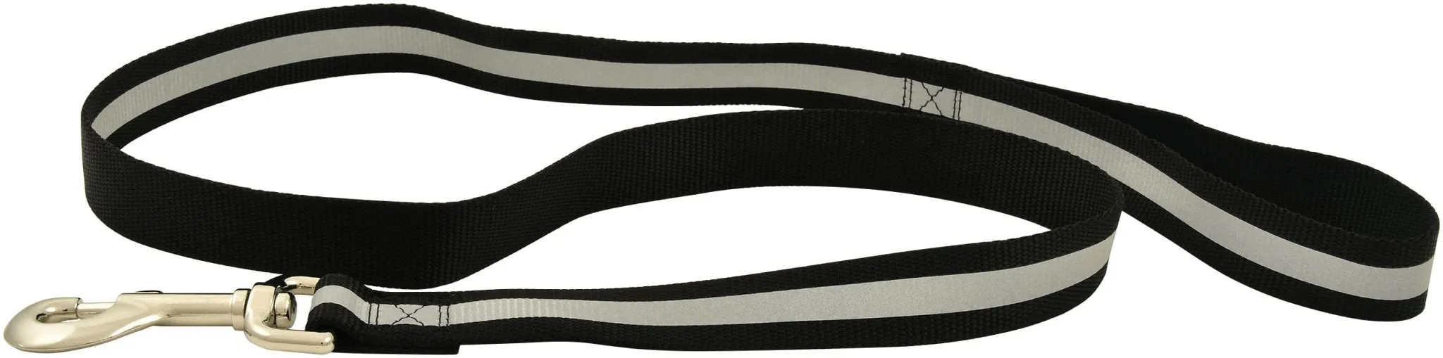 Jeffers Reflective Safety Stripe Nylon Dog Leash, 1" W x 4' L