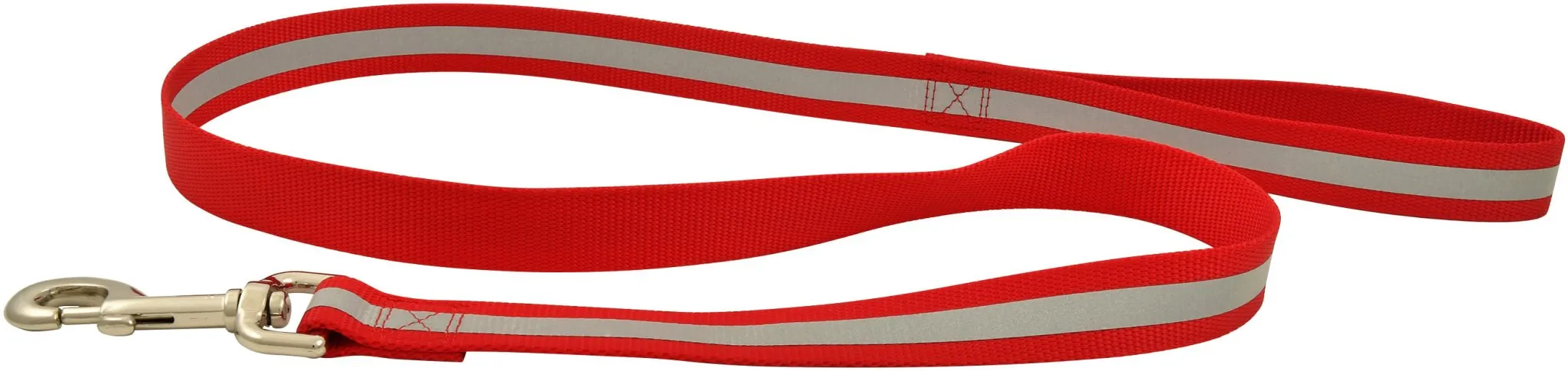 Jeffers Reflective Safety Stripe Nylon Dog Leash, 1" W x 4' L