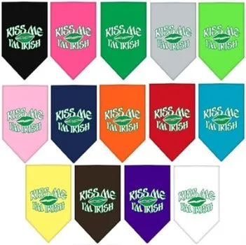 Kiss me I'm Irish Screen Print Bandana