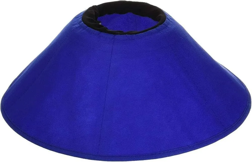 KVP EZ Soft Pet Cloth Recovery Collar, M Size Fits 7" to 15" Neck/6.5" Depth