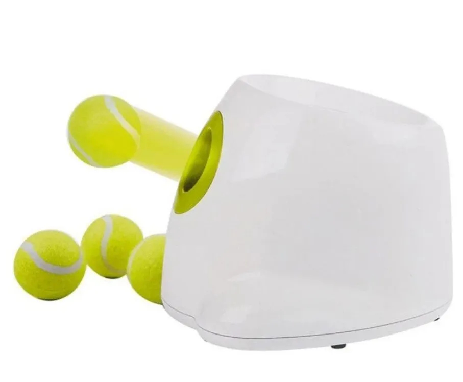 Light Pet Toys Dog Net Ball Launcher Automatic Bouncing Ball Machine Ball Thrower