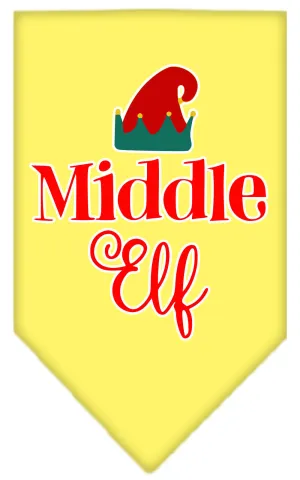 Middle Elf Screen Print Bandana Yellow Large