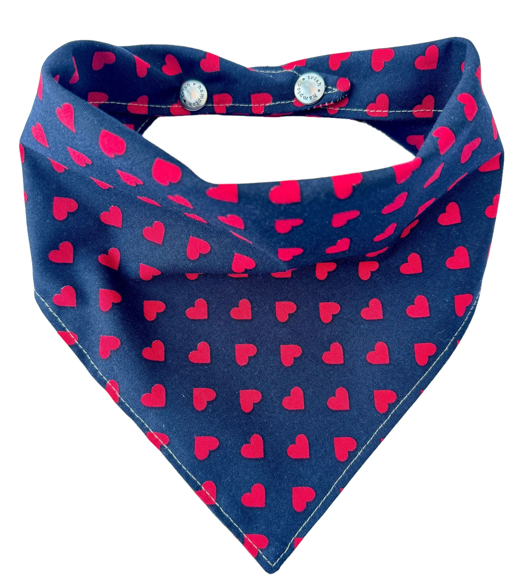Midnight Hearts Dog Bandana - 757