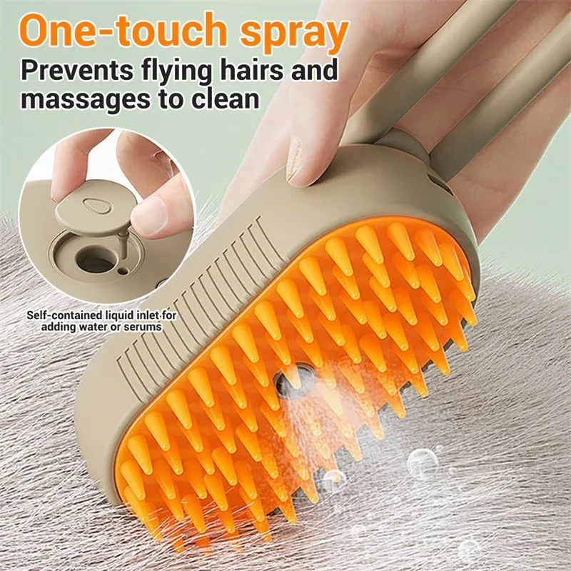 Pet Brush - 3 in 1 Grooming Pet Brush For Removing Tangled & Loose Hair