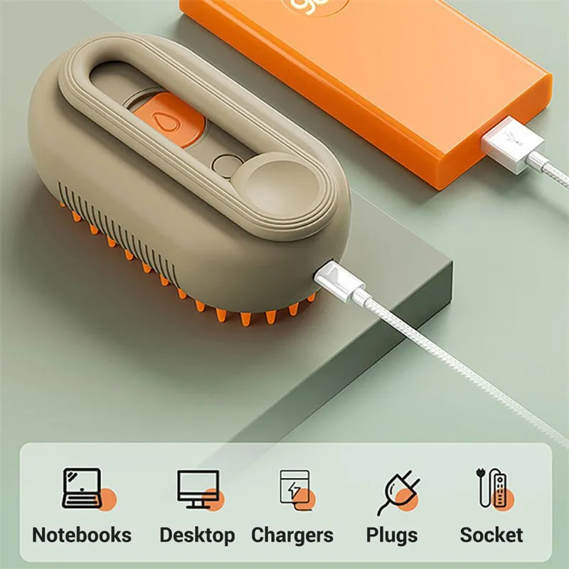 Pet Brush - 3 in 1 Grooming Pet Brush For Removing Tangled & Loose Hair