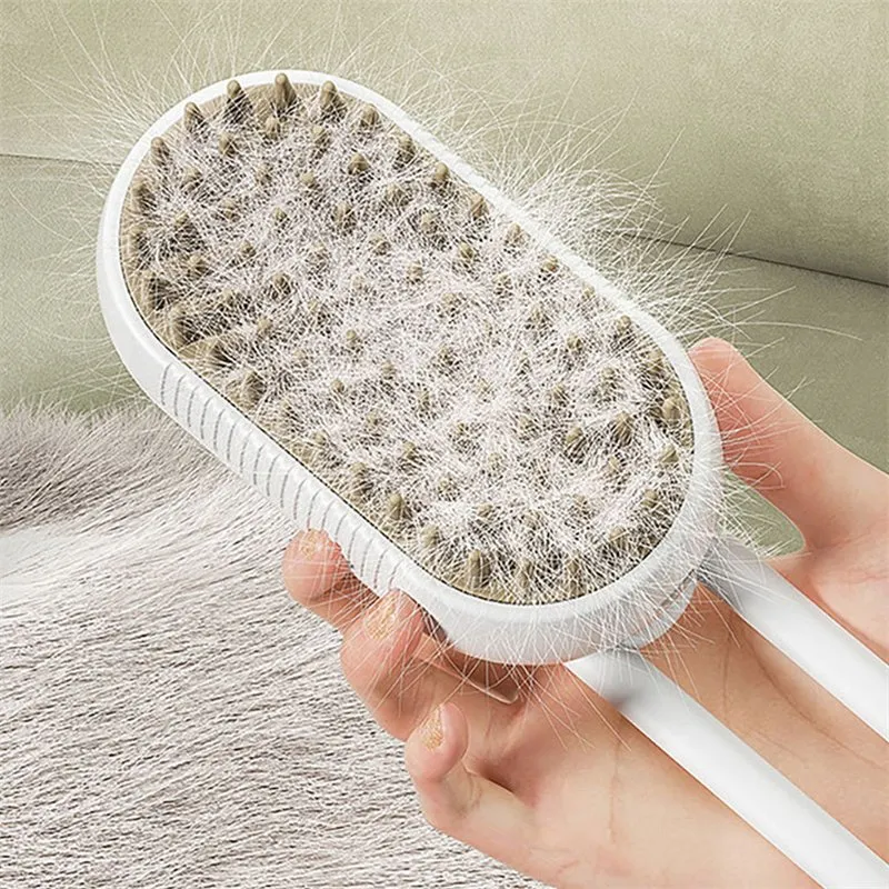 Pet Brush - 3 in 1 Grooming Pet Brush For Removing Tangled & Loose Hair