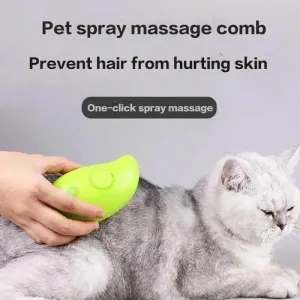 Pet Spray Massage Comb Electric Cat Steam Brush