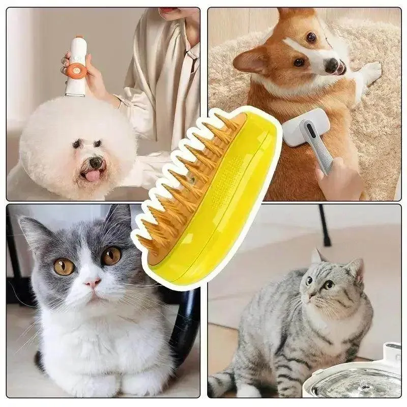 Pet Spray Massage Comb Electric Cat Steam Brush