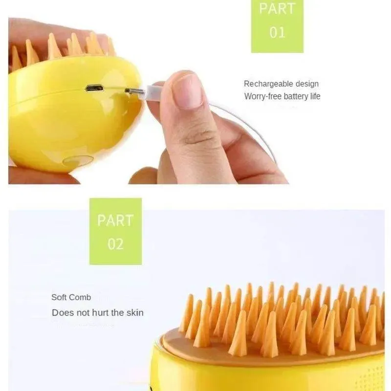 Pet Spray Massage Comb Electric Cat Steam Brush
