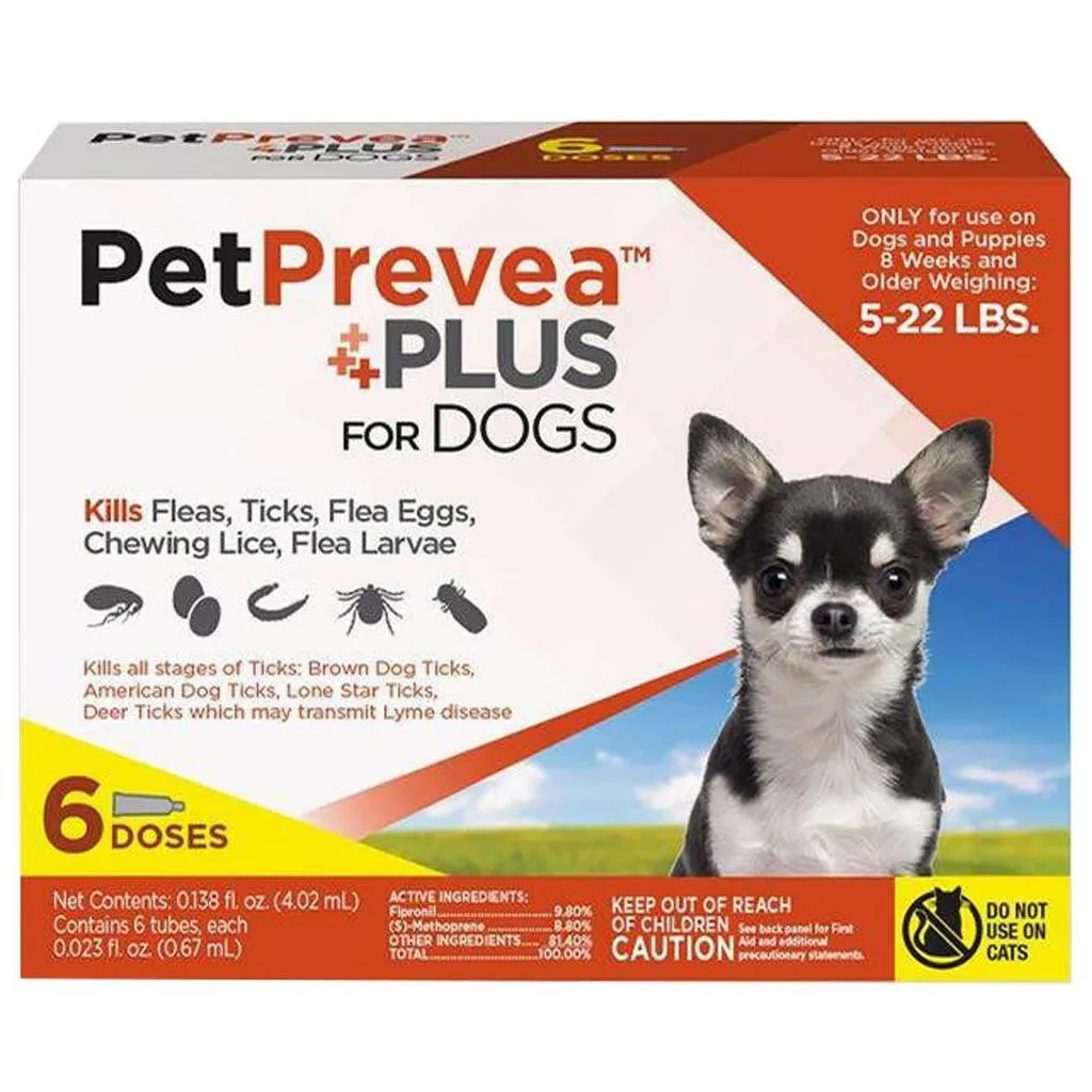 PetPrevea Plus Topical Treatment for Dogs 5-22 lbs