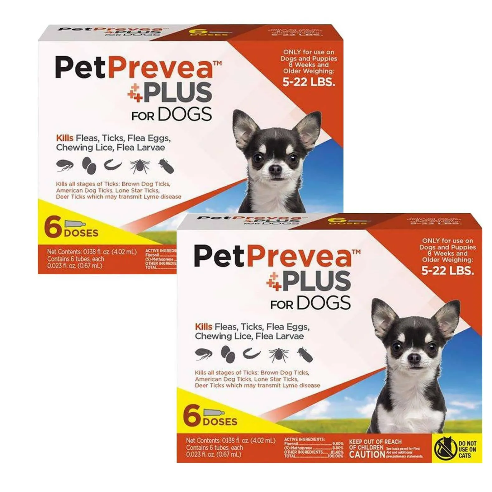 PetPrevea Plus Topical Treatment for Dogs 5-22 lbs