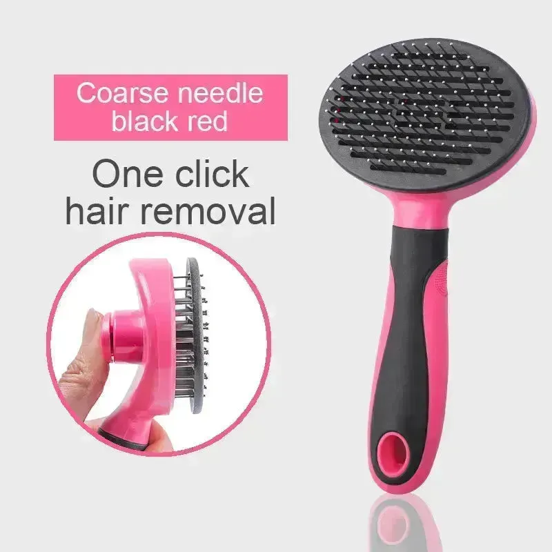 Pets Grooming Slicker Brush for Long Hair Dogs & Cats, Shedding Comb