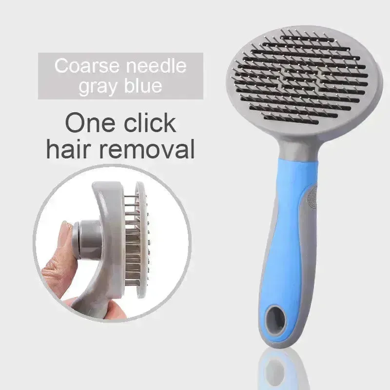Pets Grooming Slicker Brush for Long Hair Dogs & Cats, Shedding Comb