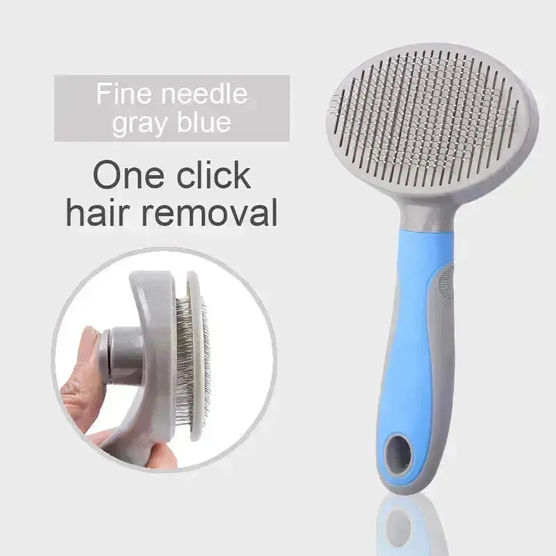Pets Grooming Slicker Brush for Long Hair Dogs & Cats, Shedding Comb
