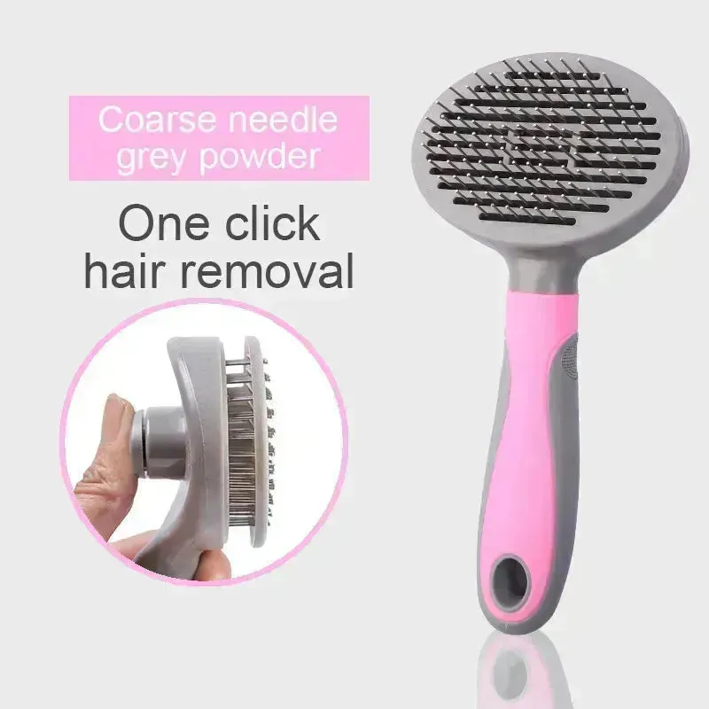 Pets Grooming Slicker Brush for Long Hair Dogs & Cats, Shedding Comb
