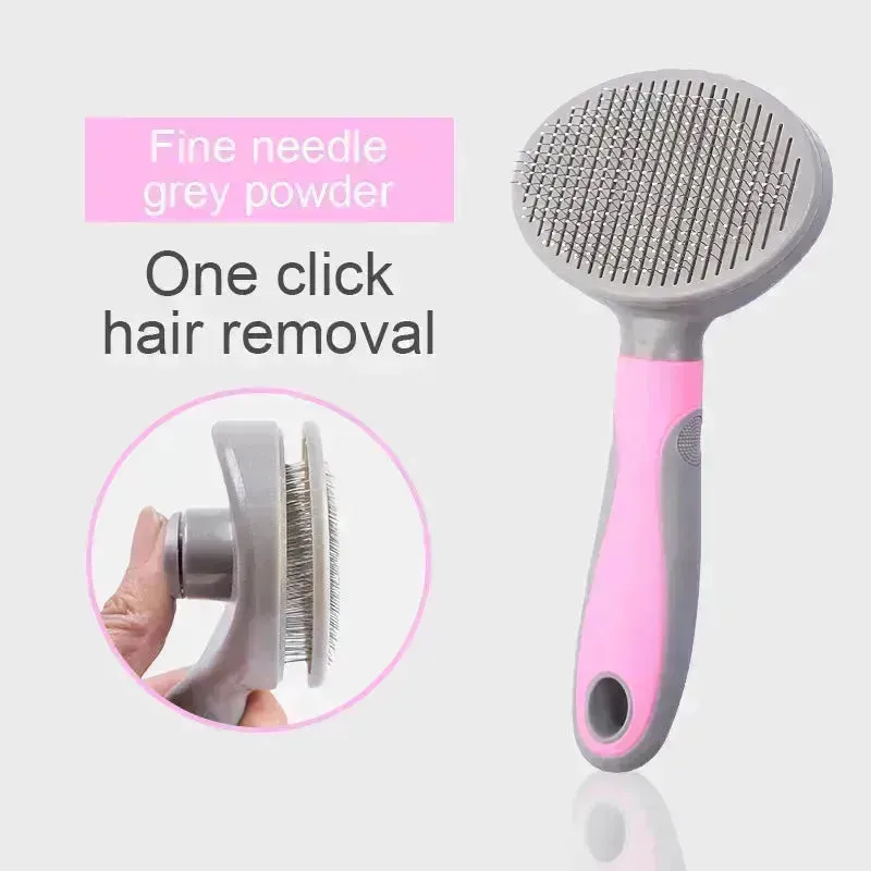 Pets Grooming Slicker Brush for Long Hair Dogs & Cats, Shedding Comb